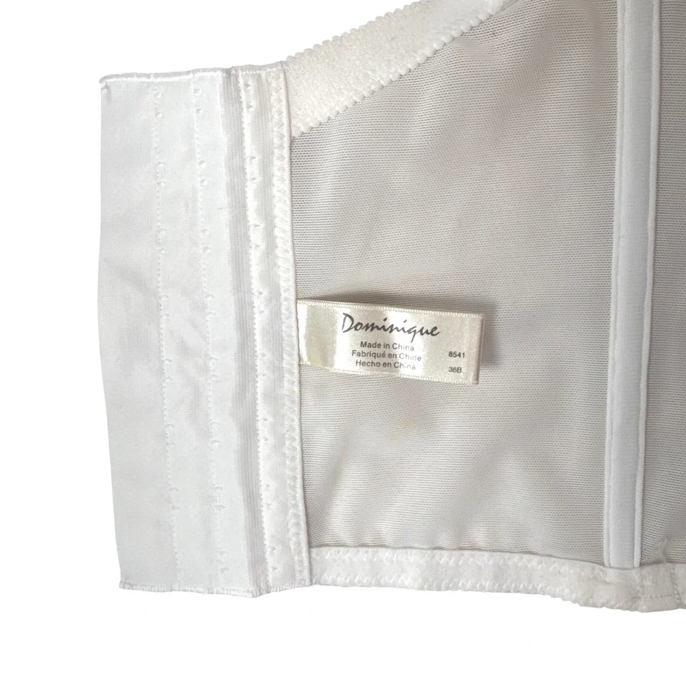 Strapless Satin Bridal Basque Corset Ivory - 36B‎ - Picture 3 of 4